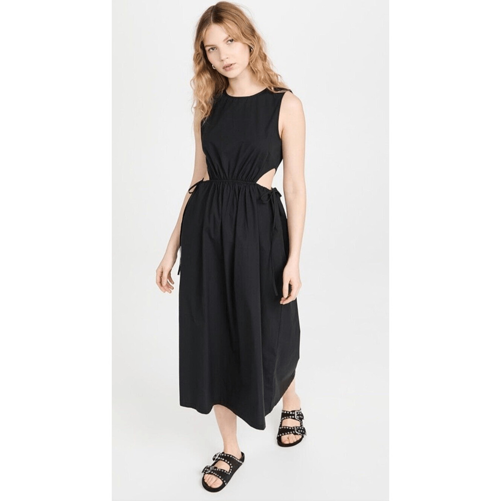 Rails Dress Womens Large Black Yvette Cut Out Midi Dress‎ Womans Small